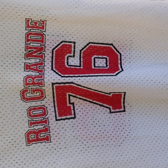 Women's Rio Grande size small white and red 76 football jersey - Picture 4 of 5